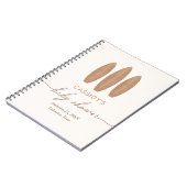 Baby an Bord Boho Baby Showroom Gästebuch Notizblock (Linke Seite)