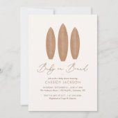 Baby an Bord Boho Gender Neutral Baby Dusche Einladung (Vorderseite)