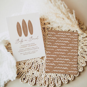 Baby an Bord Boho Gender Neutral Baby Dusche Einladung