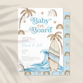 Baby an Bord Boy Boho Kinderdusche Einladung