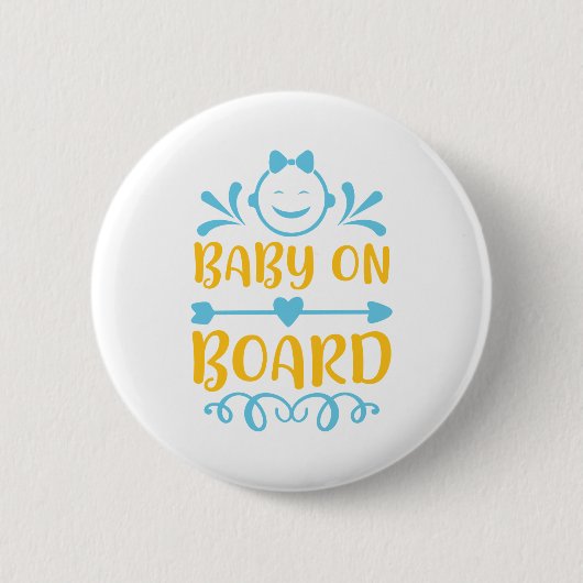 Baby an Bord Button (Vorderseite)