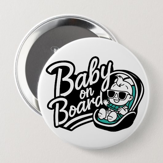 Baby an Bord Button (Vorne & Hinten)