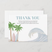 Baby an Bord Danke Karte (Vorne/Hinten)