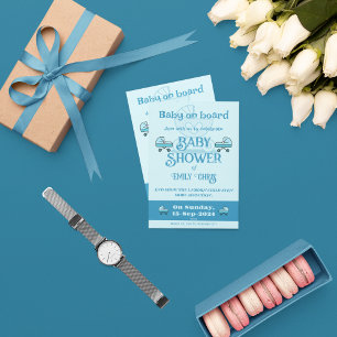 Baby an Bord Einladung