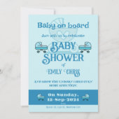 Baby an Bord Einladung (Vorderseite)