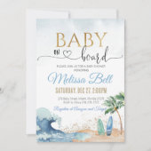 Baby an Bord Einladung unter dem Meer lädt Junge e (Vorderseite)