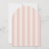 Baby an Bord Elegantes Pink Sailboat Babydusche Einladung (Rückseite)