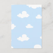 Baby an Bord! Flugzeugsäulendusche Begleitkarte (Rückseite)