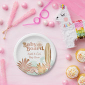 Baby an Bord Gender Neutral Baby Shower Plate Pappteller (Party)