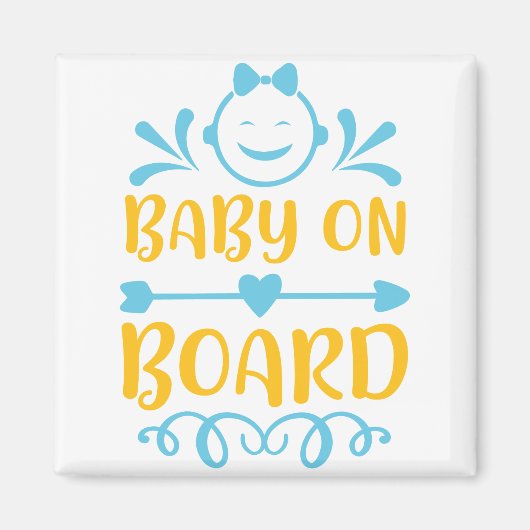 Baby an Bord Magnet (Vorne)