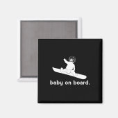 Baby an Bord Magnet (Vorderseite/Rückseite)