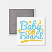 Baby an Bord Magnet (Vorderseite/Rückseite)