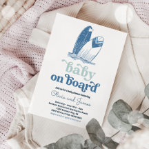 Baby an Bord Moderne Surf Beach Baby Dusche