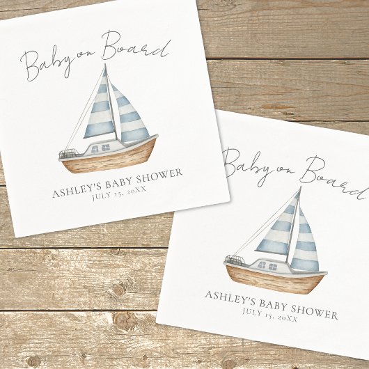 Baby an Bord Nautical Baby Dusche Serviette