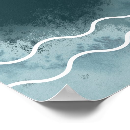 Baby an Bord Neutral Slate Baby Dusche Willkommen Poster (Ecke)