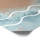 Baby an Bord Neutral Surf Baby Dusche Willkommen Poster (Ecke)