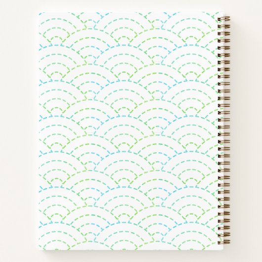 Baby an Bord Palm Tree Baby Showbook Notizblock (Rückseite)