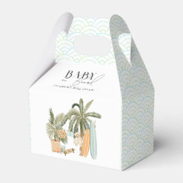 Baby an Bord Palm Tree Surfboard Baby Dusche Geschenkschachtel