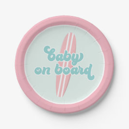 Baby an Bord Pink Beach Baby Duschpapier Teller