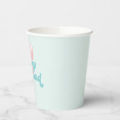 Baby an Bord Pink Surf Beach Baby Dusche Pappbecher (Links)