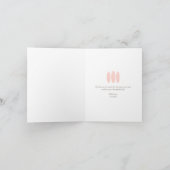 Baby an Bord Pink Surfboard Babydusche Dankeskarte (Innenseite)