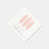 Baby an Bord Pink Surfboard Babydusche Serviette (Ecke)