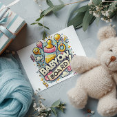 Baby an Bord Postkarte