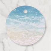 Baby an Bord Retro Surfing Beach Baby Dusche Geschenkanhänger (Rückseite)