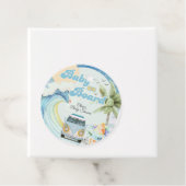 Baby an Bord Retro Surfing Beach Baby Dusche Geschenkanhänger (Beispiel)