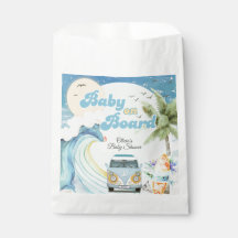 Baby an Bord Retro Surfing Beach Baby Dusche