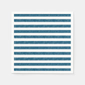 Baby an Bord Rustikales Baby Stripe Babydusche Serviette (Vorderseite)