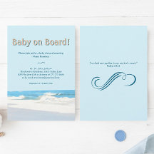 Baby an Bord Seascape Ocean Baby Dusche