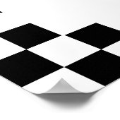 Baby an Bord Skateboard Babydusche Begrüßungszeich Poster (Ecke)