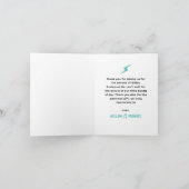 Baby an Bord Skateboard Babydusche Danke (Innenseite)