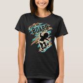 Baby an Bord Skateboard Maternity Tee Shirt Funny (Vorderseite)
