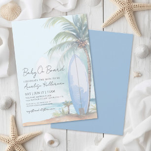 Baby an Bord Sommer-Strand-Baby-Party-Einladung Einladung
