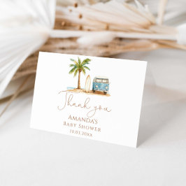 Baby an Bord Summer Baby Dusche Dankeskarte