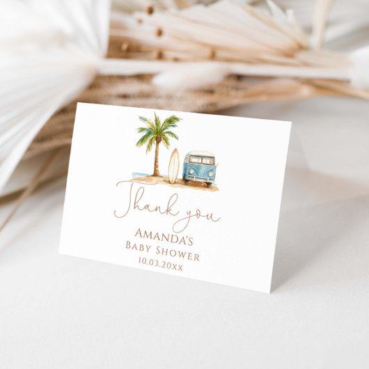 Baby an Bord Summer Baby Dusche Dankeskarte