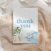 Baby an Bord Surf Beach Baby Dusche Dankeskarte