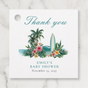 Baby an Bord Surf Beach Baby Dusche Geschenkanhänger