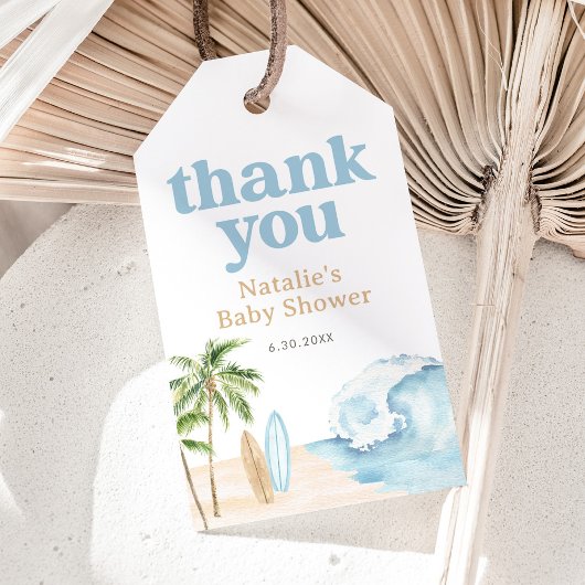 Baby an Bord Surf Beach Baby Dusche Geschenkanhänger