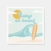 Baby an Bord Surf Beach Baby Dusche