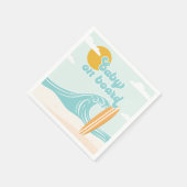 Baby an Bord Surf Beach Baby Dusche Serviette (Ecke)