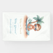 Baby an Bord Surf Theme Beach Baby Dusche Willkomm Banner (Horizontal)