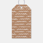 Baby an Bord Surfboard Baby Dusche Geschenkanhänger (Rückseite)