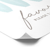 Baby an Bord Surfboard Baby Shower Favorit Schild (Ecke)