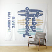 Baby an Bord Surfboard Beach Baby Duschband Wandteppich (Beispiel (Horizontal))