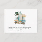 Baby an Bord Surfboard Beach Baby Dusche Begleitkarte (Vorderseite)