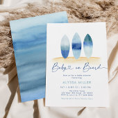 Baby an Bord Surfboard Beach Baby Dusche Einladung