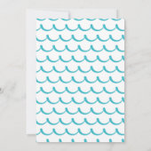 Baby an Bord Surfboard Beach Retro Baby Dusche Einladung (Rückseite)